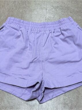 Forever 21 Lilac Elastic-Waist Shorts